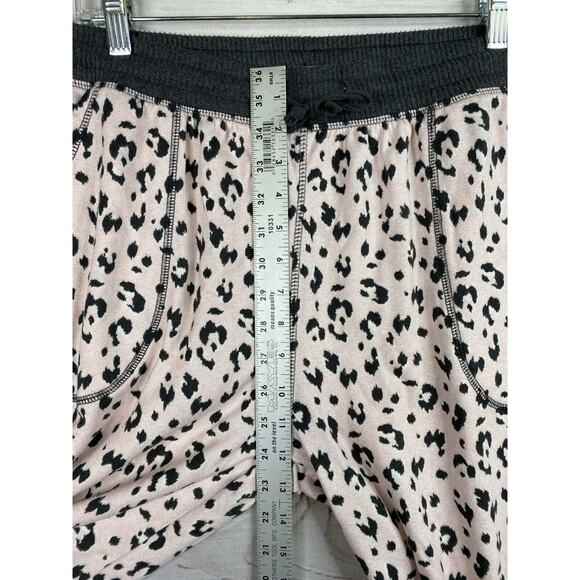 Live Love Lounge Karen Neuburger Pajamas Set Womens XL Pink Animal Print Fleece - Picture 6 of 14